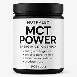 MCT Power Nutralex 200g – Energia cetogênica, foco, saciedade, treino intenso, 100% puro, sem carboidratos.