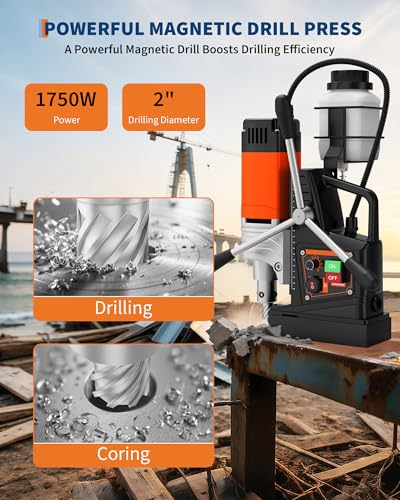 Image of Garvee Magnetic Drill, 1750W 2 inch Boring Diameter,