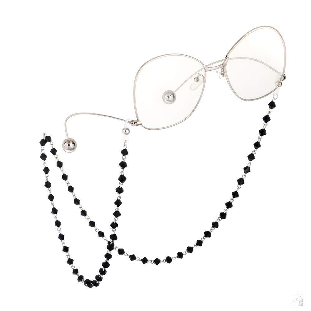 Sonnenbrillen-Kette, Brillenband, Brillenkette Kristall Brillen und Retro Metallrahmen