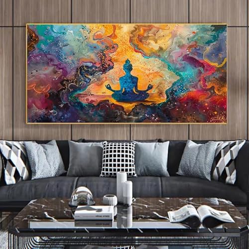 Affiche posture de yoga grand format 60x120cm pour habiller un mur vide sans cadre encombrant