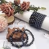 WAINIS 10PCS 8mm Black Hematite Bead Therapy Bracelet For Men Women Stone Bracelet Stress Relieving Triple Protection Anxiety Relief Bracelet Jewelry #3