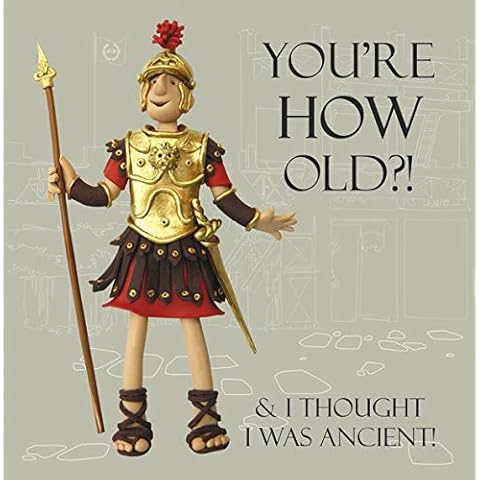 Roman Soldier Humorous Historical Greeting Card Cover