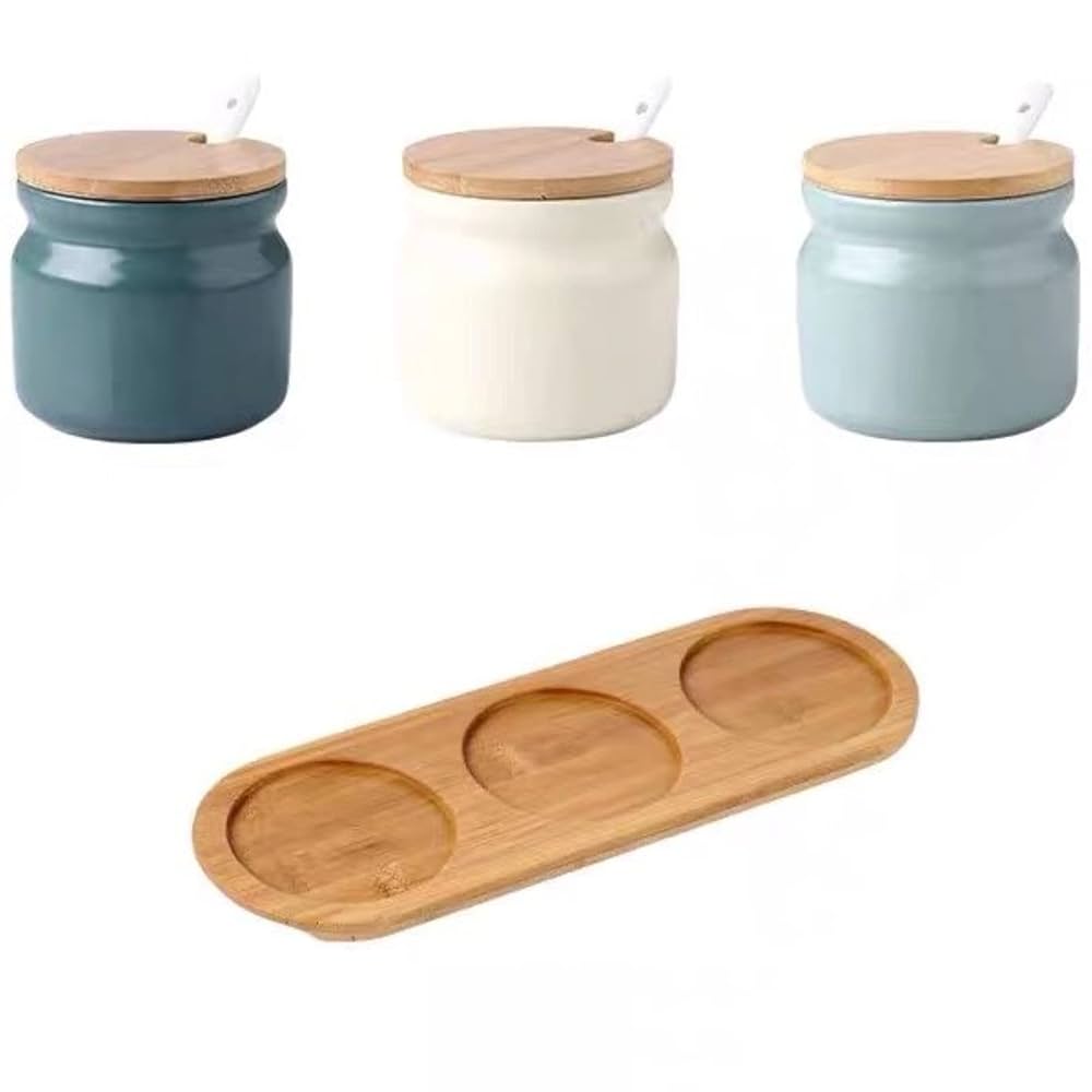 キャニスター　調味料入れ　陶器製　セット 楽天市場】【お得な2色セット】 キャニスター 陶器 調味料入れ