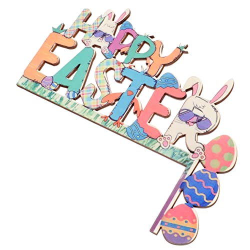 Letrero de puerta de madera ABOOFAN multicolor decorativo para esquinas 4