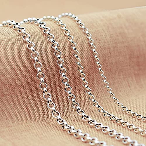 Chaîne maille jaseron 4mm en argent sterling 925 massif pour homme