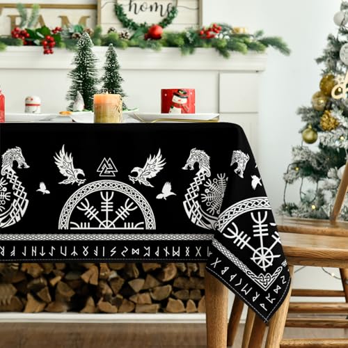 Horaldaily Tarot Altar Tablecloth, Black, 60x104 Inch Rectangular by Horaldaily - Used condition - Image 3