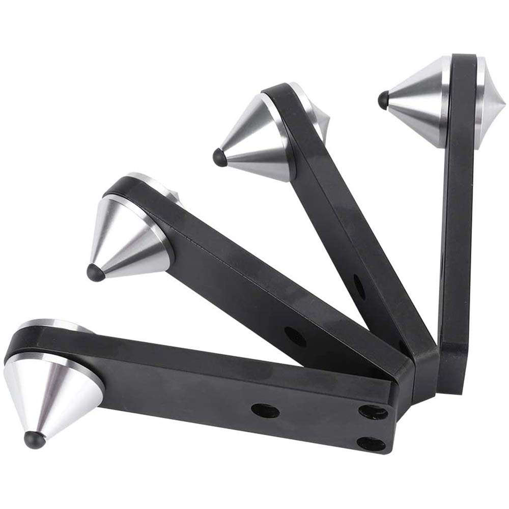 POFET Speaker Spikes, 4 Pezzi in Ottone Isolamento Spikes Piedi HiFi Altoparlante Supporto mensola Cono Base Pads per apparecchiature audio, subwoofer, altoparlanti, amplificatori di potenza