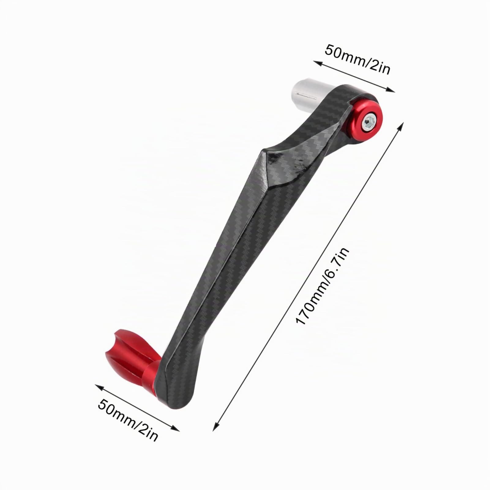 Paraleve Moto, Fydun 7/8 Pollici 22mm Paramani Moto Universali Protezione del Manubrio del Motociclo in Lega di Alluminio Protezione Leva Freno per Moto, Auto Elettriche, Mountain
