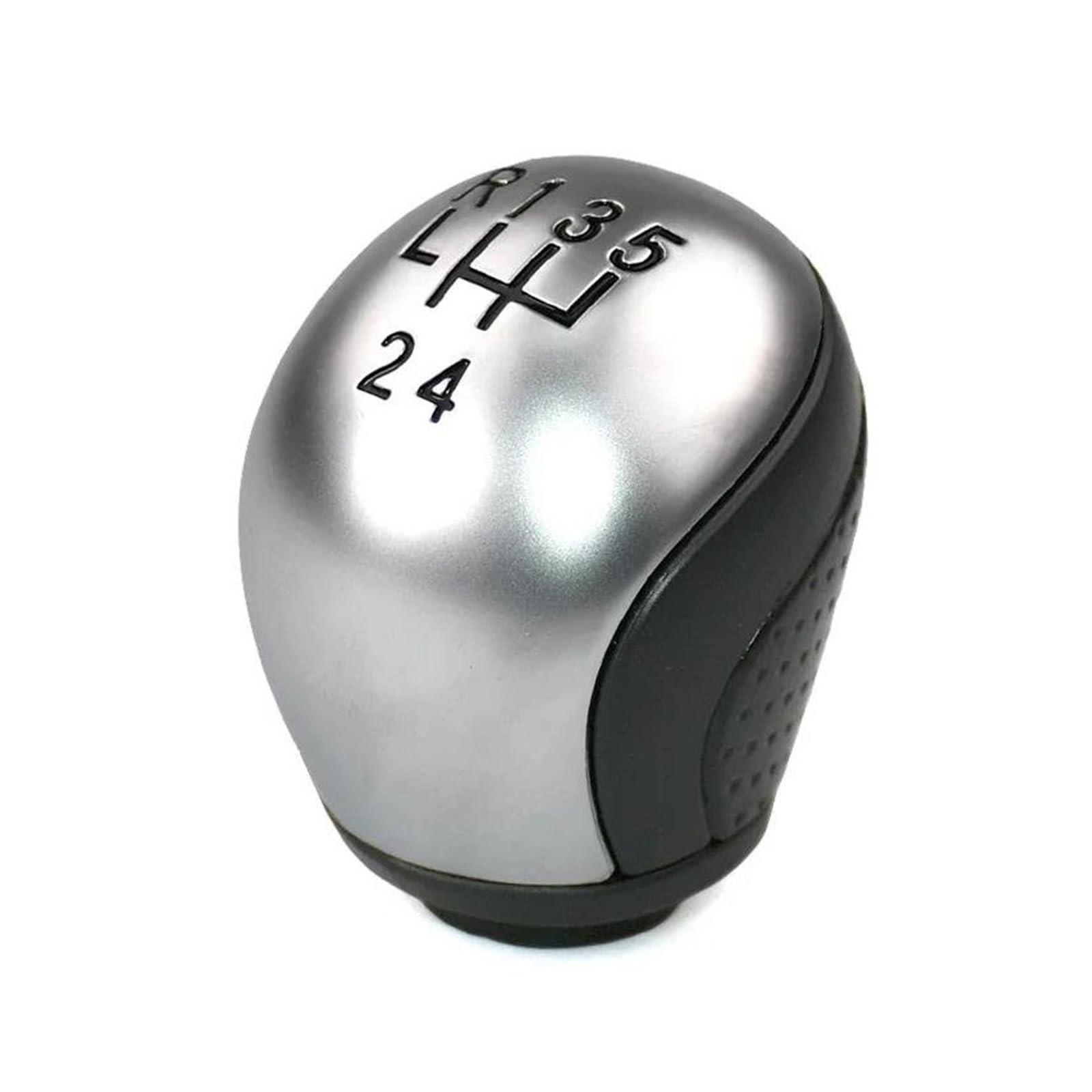 Ltqsiv 5 Speed For Peugeot 407 Rcz Gear Shift Knob 6 Speed Gear Shift Knob Leather 2403X3 Gear Shift Knob Shifter Handle(5 Speed)