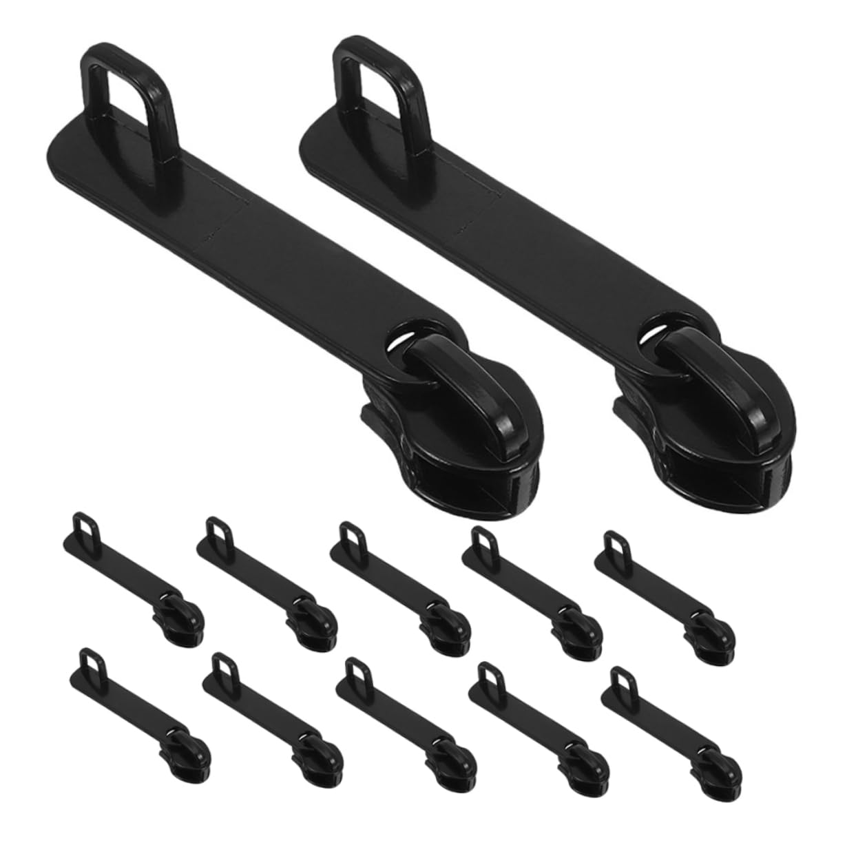 Veemoon Zipper Puller Repair Kit Universal Zipper Pull Replacement for Luggage Backpacks Purses 12pcs Set