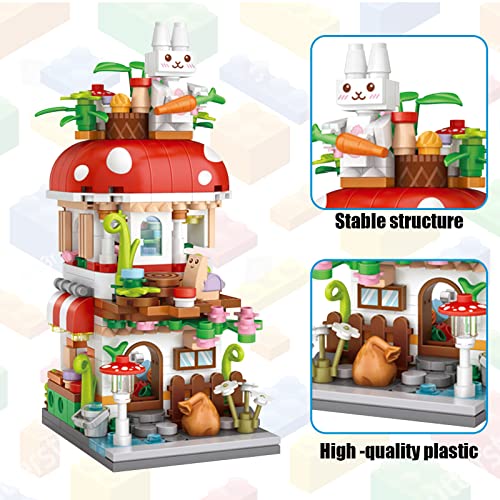 MEIEST Mini City Shop Street View Building Blocks Model Set,Simulation Architecture Collection Particle Construction Building Bricks Toy,Home Decoration,14+(Mushroom) - Image 2