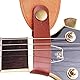 LJFEA 2 pcs Gitarrenhals Gurt, Premium Leder Gitarrengurt mit Knopf Gitarren Hals Gurt Geeignet für Akustik-, Elektro-, Bass- und Ukulele-Gurte