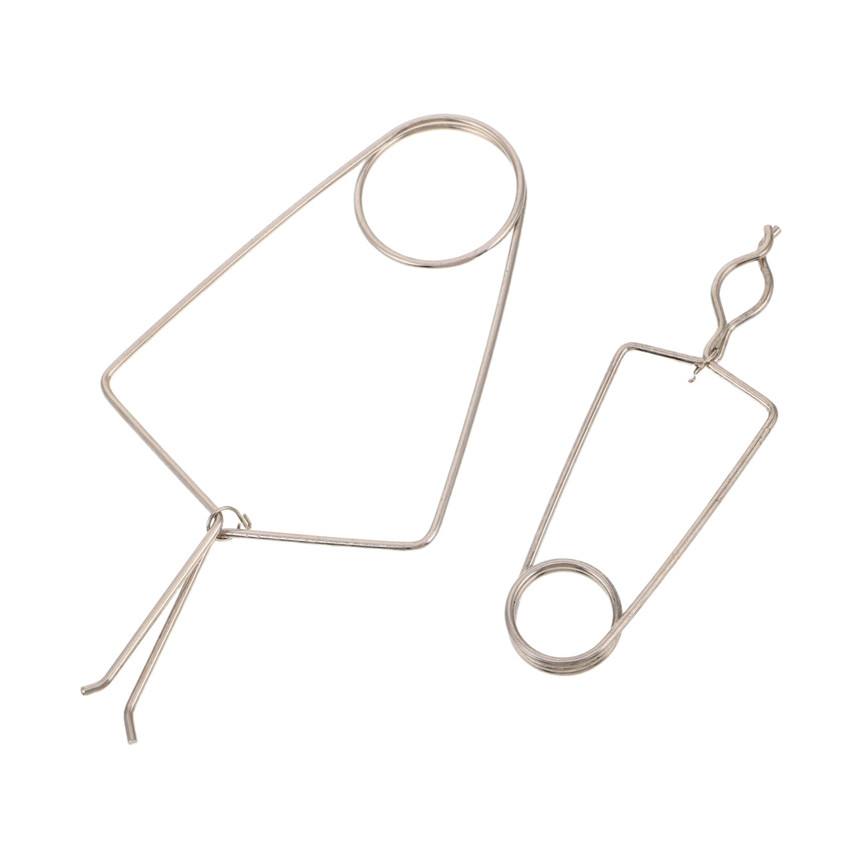 Lot de 2 Pinces de Soudure pour Tampons D’instruments à Vent, Grosse et Petite Tailles, Outil de Réparation Précis en Métal Argenté, Clips pour Saxophone, Flûte et Clarinette,