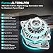 Farrme 11341 Car Alternators Fit for Nissan Altima Alternator 2007-2010, Murano 2009-2014, Maxima 2009-2010, Quest 2011-2017 V6 3.5L Automotive Replacement Alternators 23100-1AA1A, 23100-JA11B
