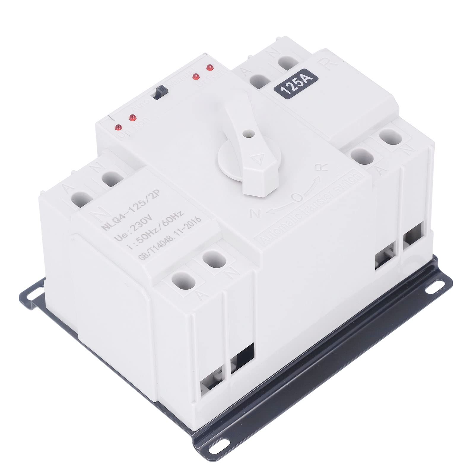 TOPINCN Interruttore di Trasferimento Automatico a Doppia Potenza Interruttore di Selezione Elettrica Affidabile per Edifici per Uffici con Protezione a Breve Certifica e 3KA Nove Flusso