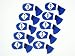 HugeLoong Knit Golf 10Piece Iron Head Cover Set(Blue/White)
