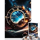 Puzzle da 1000 pezzi per adulti orologio classico giocattolo decorazione da parete ottimi regali e giocattoli giochi rilassanti con pezzi completamente interconnessi di forma casuale 50x75cm