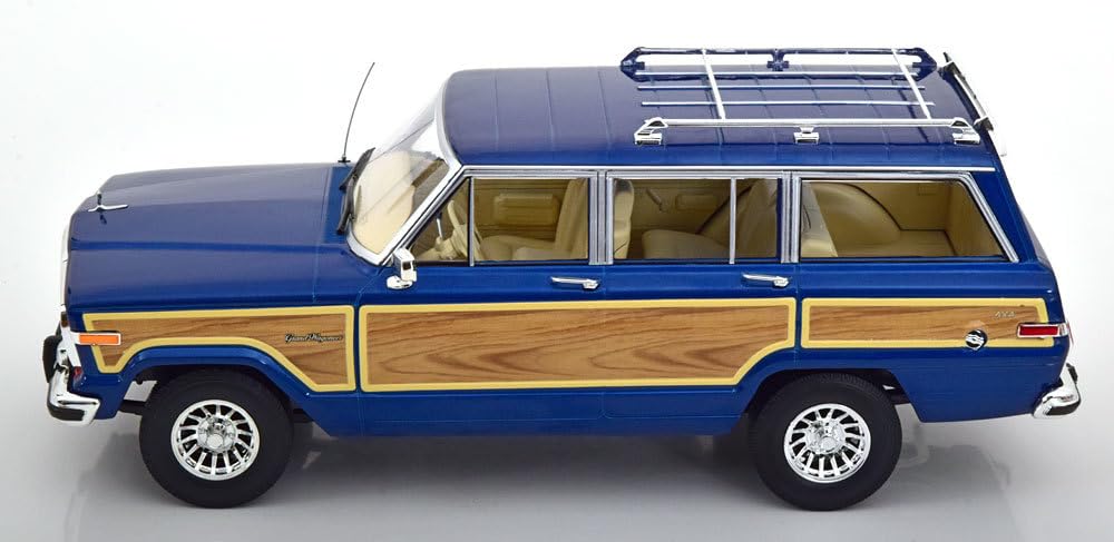 Amazon.co.jp: KK scale 1/18 Jeep Grand Wagoneer 1989 Blue Diecast