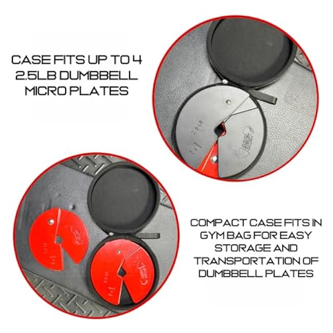 Micro Gainz Hard Shell Carrying Case for 2.5LB Dumbbell Micro Plates