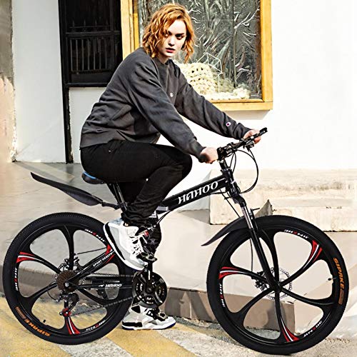 image for 【Shipping from US】 Beyoy Adult Mountain Bikes, High-Carbon Steel H