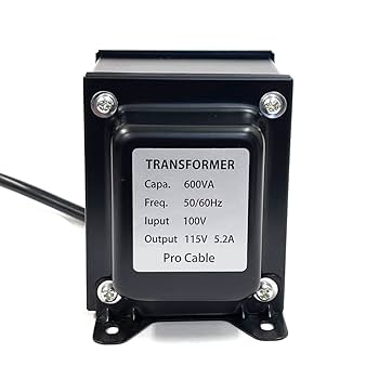 昇圧トランス(プロケーブル製 100v→115v) Amazon.co.jp: プロケーブル 非メッキ！115Vへの昇圧トランス