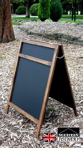 Large Heavy Duty Waterproofed Titled Bar Chalkboard A Board Frame Sandwich Pavement Sign 1000mm x 560mm Double Sided
