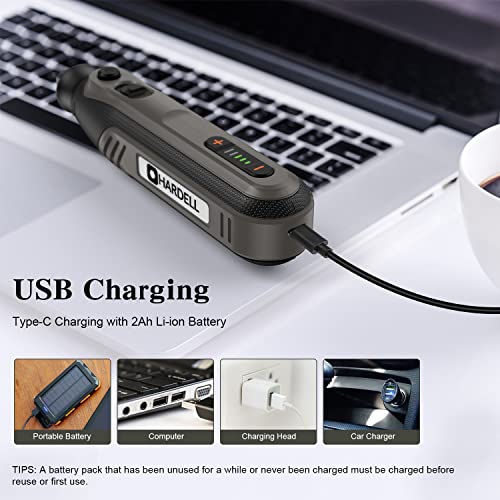 Hardell Mini Cordless Rotary Tool 4V, Powerful Cordless Rotary Tool 5-Speeds 25000Rpm With 101Pcs Accessories, Type-C Rotary Tool With Charger For Sanding, Drilling, Cutting, Polishing, Grinding, Etc #TOP5