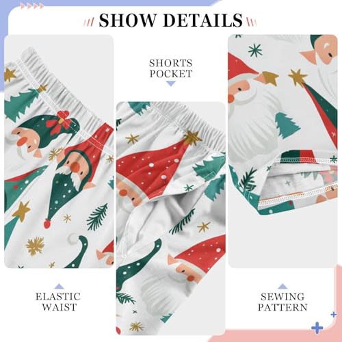 Boys' Pants Christmas Holiday Gnomes Elves Long Bottoms Jogger Pants Elastic Waist Trousers with Pockets S-XL4