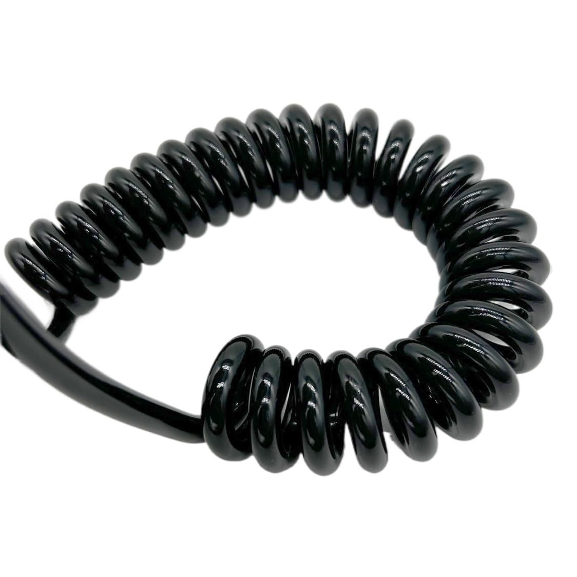 12-żyłowy elastyczny kabel spiralny sprężynowy 5 metrów elastyczny czarny elastyczny elastyczny kabel sprężynowy (24AWG)