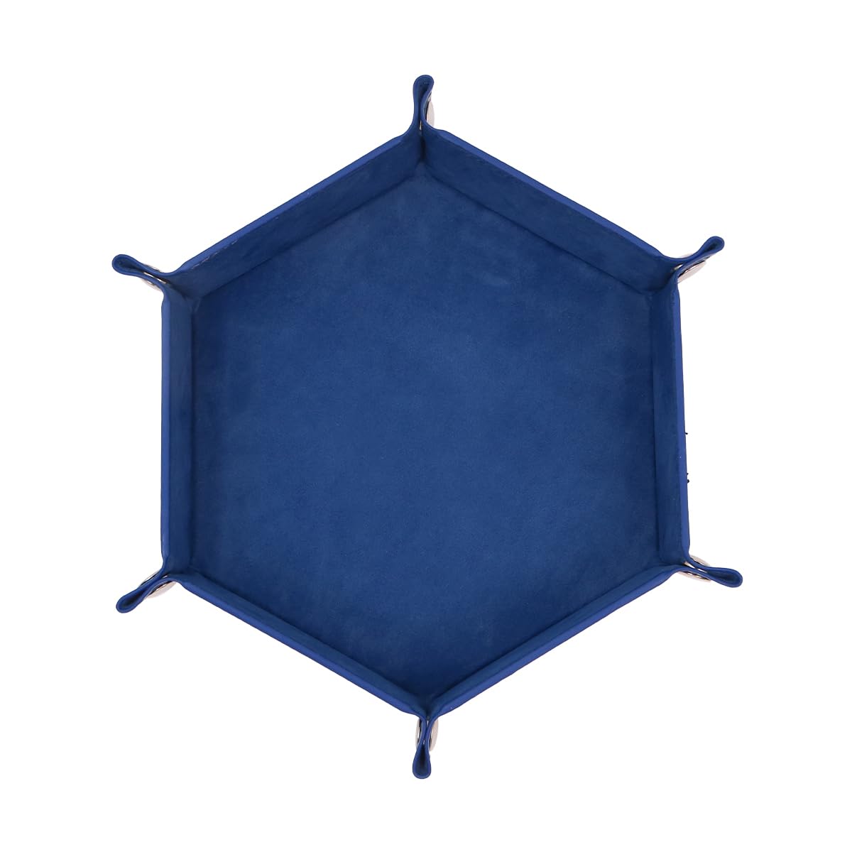 4 PCS Vassoio per Dadi Porta Rotolo di Dadi Esagonale Pieghevole Vassoi per Dadi in Pelle PU per Giochi di Ruolo da Tavolo Accessori per Giochi da Tavolo
