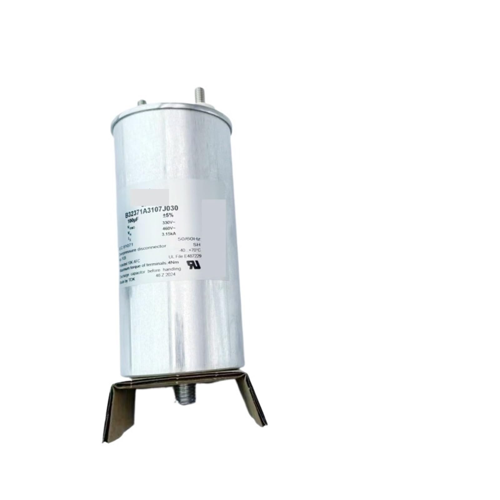 BALYDLUL 1pcs B32371A3107J030 100UF 330V 460V 3.15kA Film Capacitors