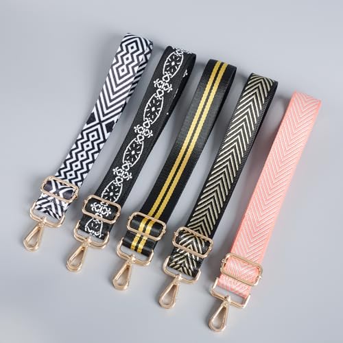 Image of chushui Metallic Thread Purse Strap for Women, Woven Replacement Bag Strap