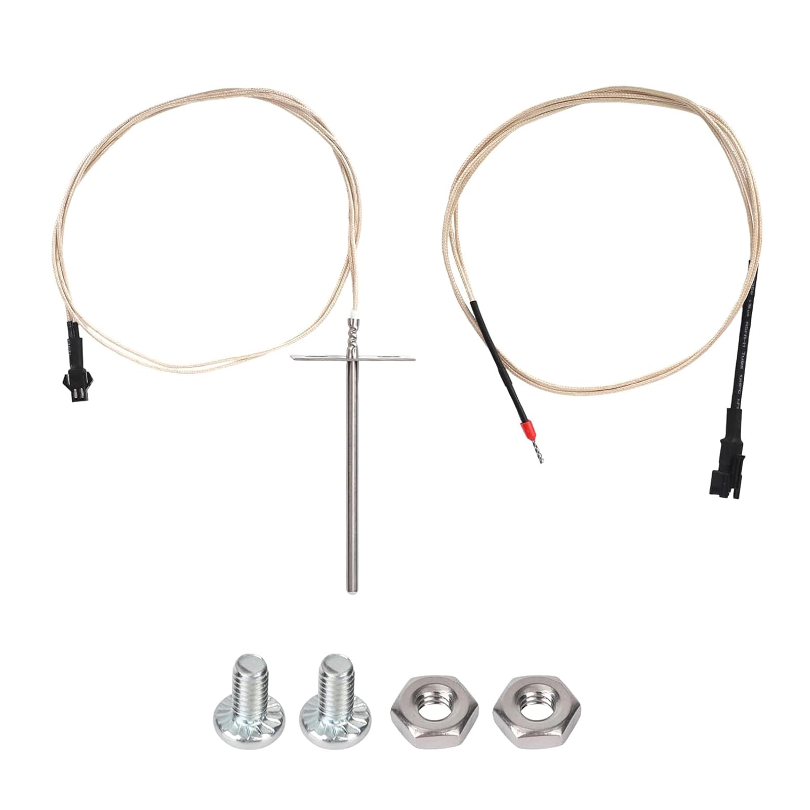 Buxuaaaa Temperatures Resistant BBQ Wood Pellet Grills Split Meat Probe Replacement Set for Accurate Heat Measurement Pellet Grills Temperature Probe