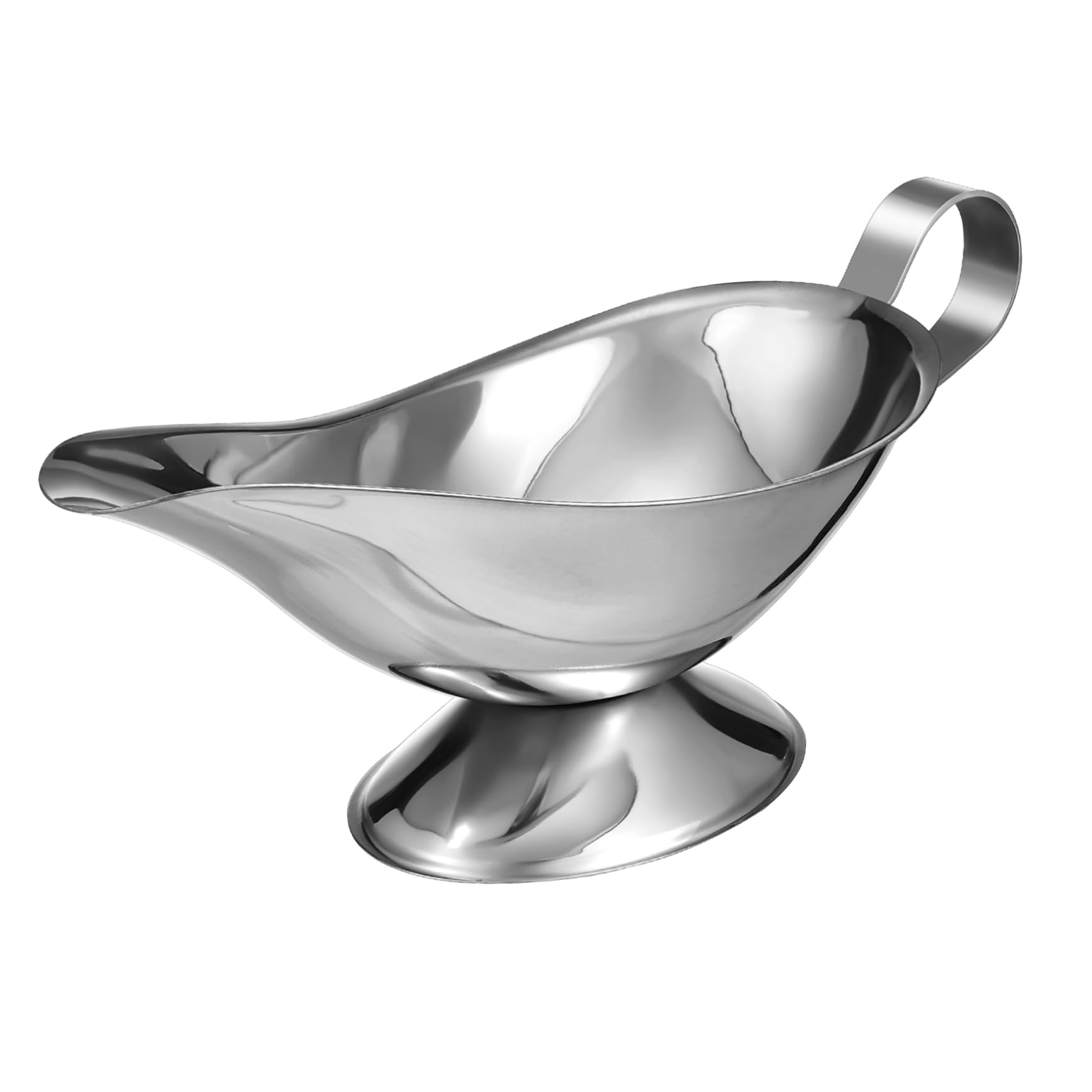 OSOLADY 2 Pcs Stainless Steel Juice Boat Extra Large Gravy Boat Bowls Gravy Bucket Mason Jar Pitcher Spout Glow Traditional Gravy Boat Large Flask Gravy Jug Gravy Boats Overnight Oats Jar