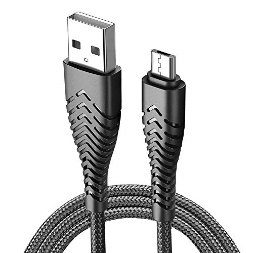 SEEDARY Cable Micro USB Para Andriod 1 Metro Cable USB Carga Rápido, Cargador Micro USB Cable de Nylon Sincro, Compatible Con Samsung Galaxy, Huawei, Nexus, Kindle, LG, Sony, HTC y más, Andriod Micro Negro