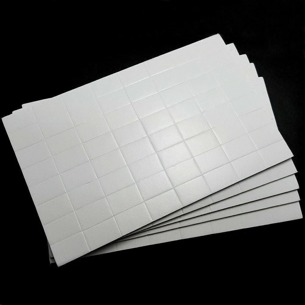 Sixstore 320 Strong Double Sided Foam Adhesive Sticky Pads Squares Rectangles Arts Crafts For Home Office Walls, Car Dashboard, Hanging Signs, Posters, Photos, Doorbell