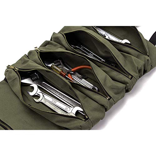 Borsa porta attrezzi in tela arrotolabile, ideale