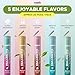 Mullein Pix, Extra Thick Flavored Toothpicks Infused with Mullein Leaf, Natural Quit Smoking Alternative, Lung Cleanse Support, Nicotine Free, Kosher Vegan, Made in The USA (Wintergreen Frost 3 Pack)
