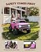First Ride On 24V Ride on Toys for Big Kids, Licensed Ford Bronco Base 2 Seater Ride on Car with Remote Control, Girl Ride on Truck w/Seat Belts, 3 Speeds, Spring Suspension and Bluetooth (Pink)