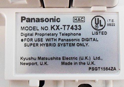 Teléfono Panasonic KX-T7433 Blanco con 24 botones miniatura 3