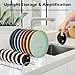 DIYJEP 4 Estante para Platos con 2 Toallitas Absorbentes Imagen de DIYJEP 4 Estante para Platos con 2 Toallitas Absorbentes