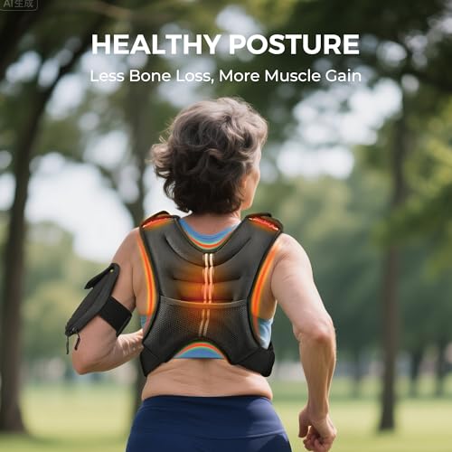 Image of PACEARTH Weighted Vest,6lb /8lb /10lb /12lb /16lb /20lb /25lb /30lb Weight Vest with Reflective Stripe, Body Weight Vests for Women, Men, Weight Loss Workout, Strength Training, Running, Walking, Jogging