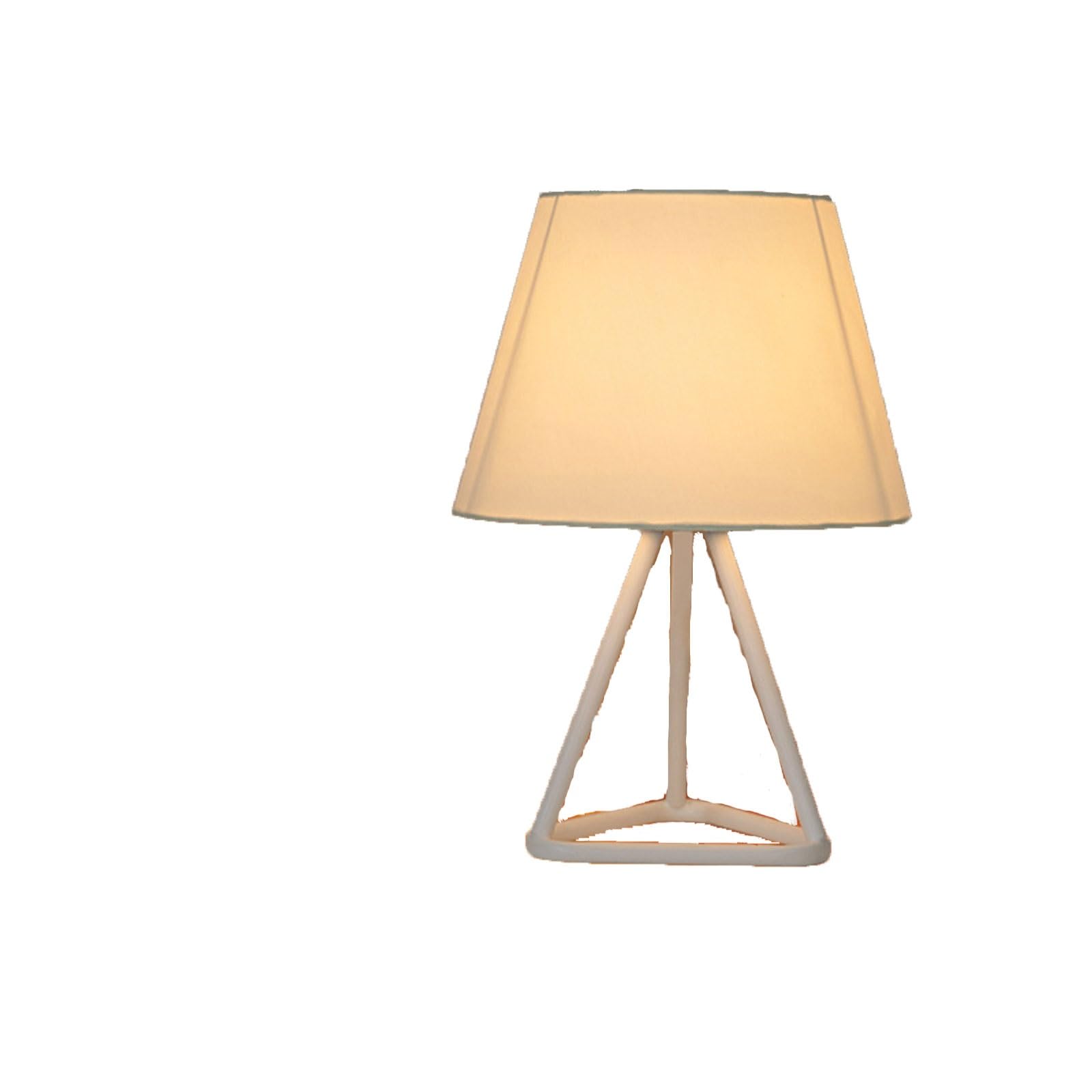 Zeng25liangOu-12 Bedside Lamps Minimalist Study Decoration Desk Lamp Guest Room Fabric Bedroom Bedside(White)