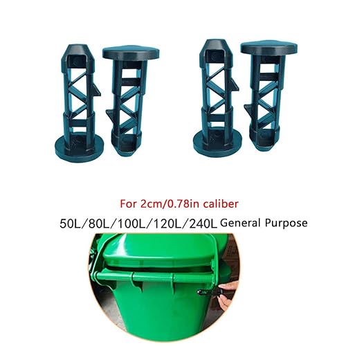 Miniatura 4 de UtySty Paquete de 12 tapones de eje giratorio con tapa oscilante, diámetro exterior de 0.78 pulgadas, pernos de enlace para cubo de basura de