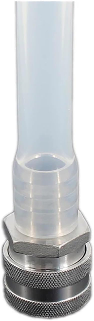 Wine Making- Home Brewing High Temp Food Grade Clear Silicone Hose with Dual Female Quick Disconnects 1/2" ID Full Port Homebrew Tubing Wine Accessories(4ft Hose)