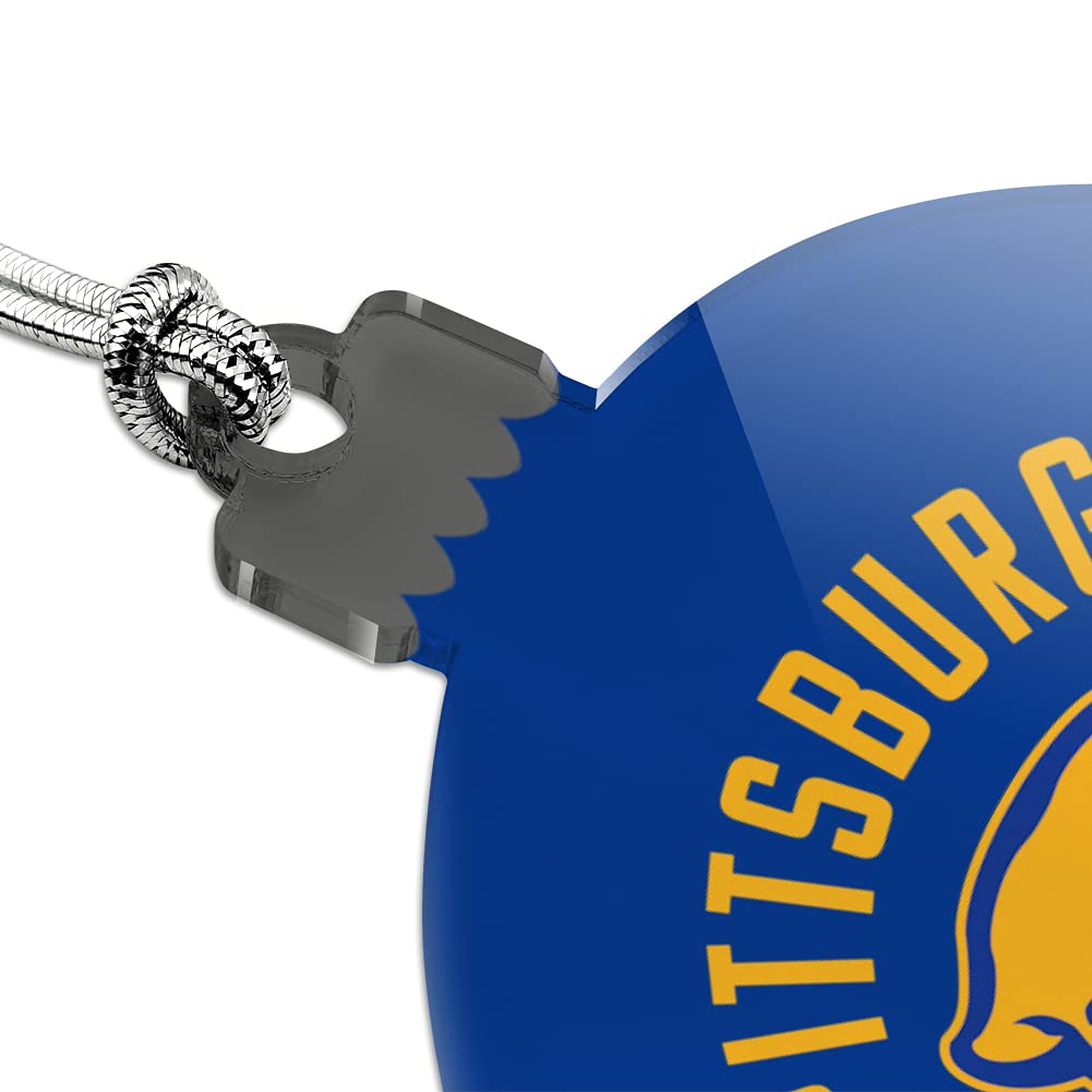 GRAPHICS & MORE University of Pittsburgh Panthers Acrylic Christmas Tree Holiday Ornament