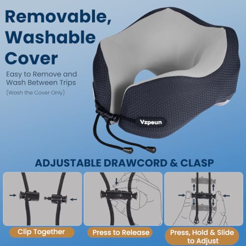 Image of Travel Pillow - Neck Pillow Airplane Memory Foam Filling