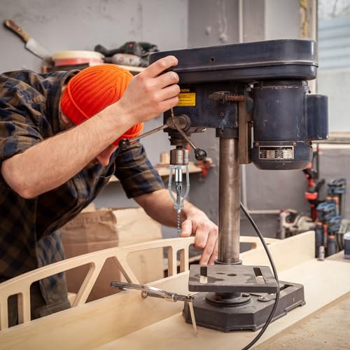 image for Gisafai 7 Pcs Square Hole Drill Bit with Adapter 1/4, 5/16, 3/8, 1/2, 