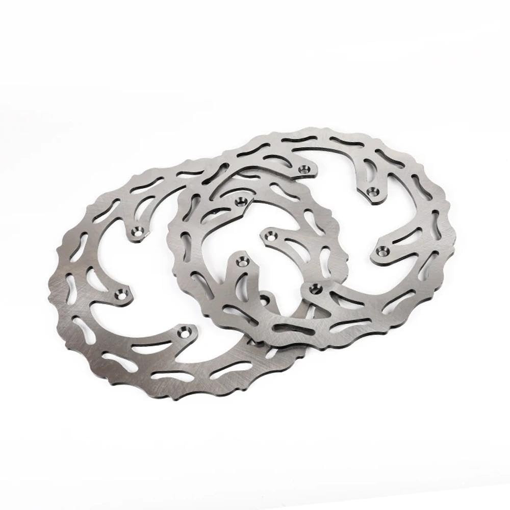 250mm/245mm Front and Rear Brake Disc Rotor Set Compatible With YZ125 YZ250 YZ250F YZ450F YZ125X YZ250X YZ250FX YZ450FX WR250 Motorcycles(Front and Rear)