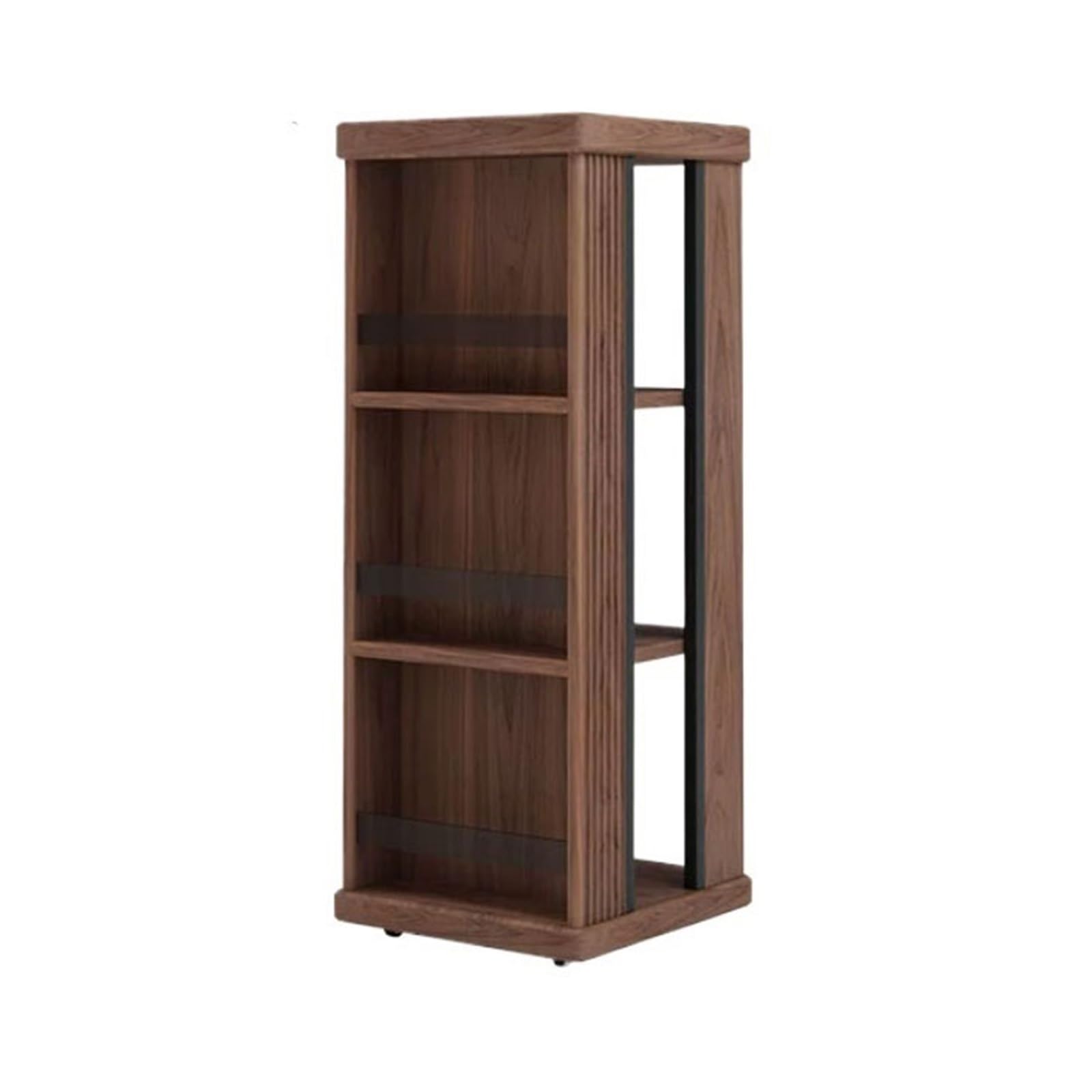 ZYYANSHOP Bookshelf Multifaceted Storage Mobile Vintage Bookshelf Wooden Freestanding Magazine Display Rack
